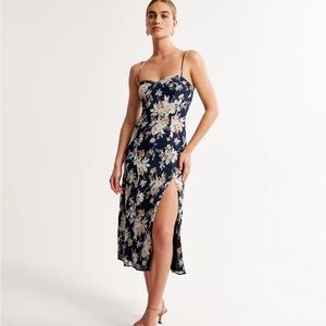 Abercrombie High Slit Midi Dress